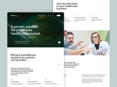 CCC — Homepage 3d clean design finance healthcare homepage landing ui ux web design