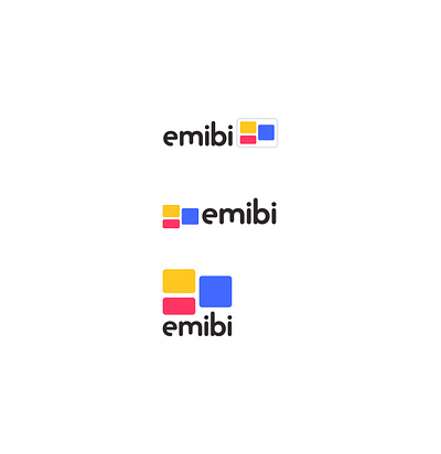 Emibi brand logo graphic design illustration sketch vector