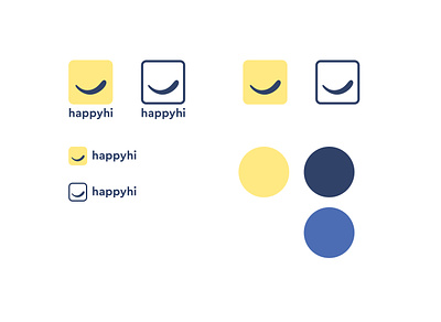 Happyhi brand logo branding graphic design