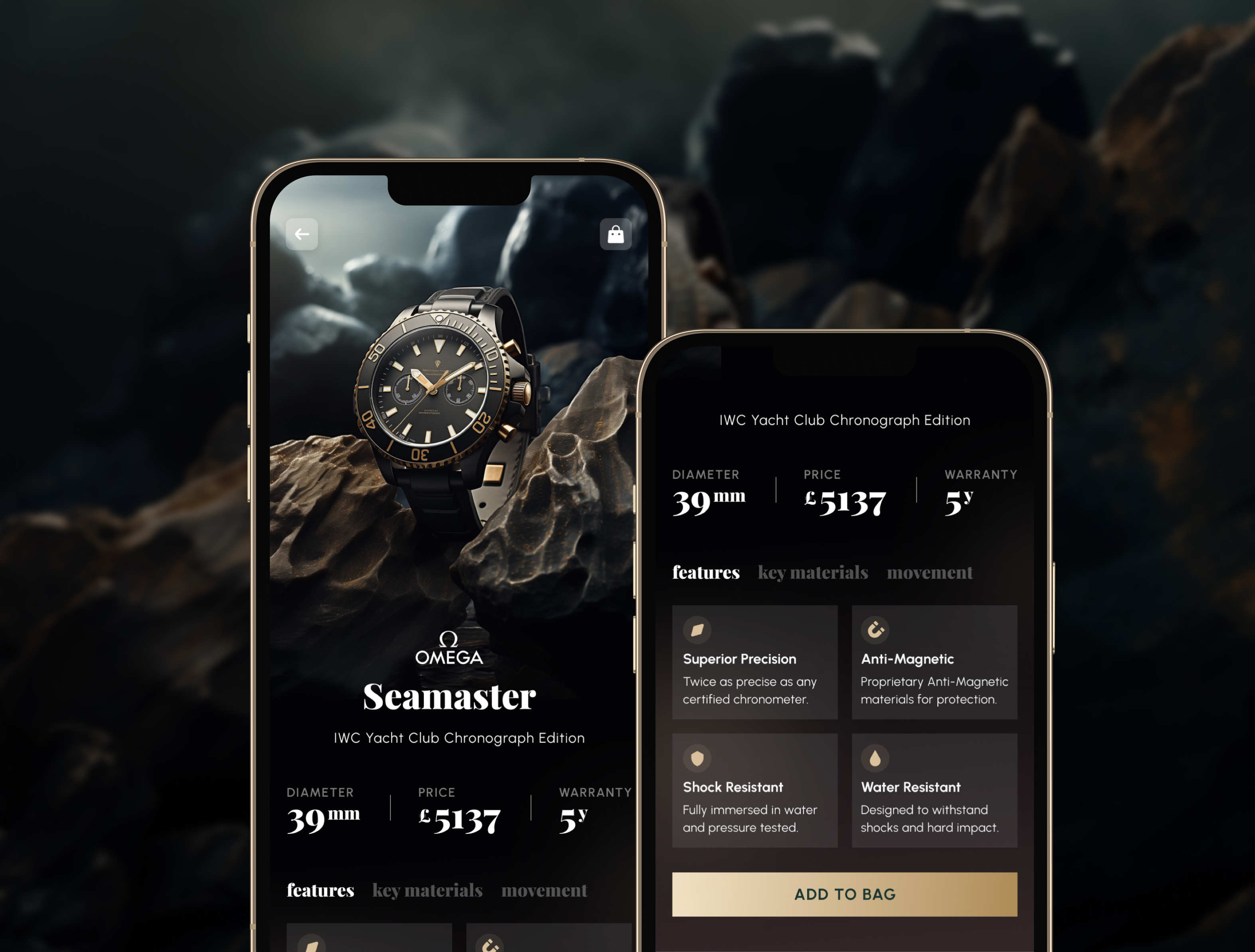 Luxury Watch Store Mobile UI By ProCreator - Global UI/UX Design Agency ...