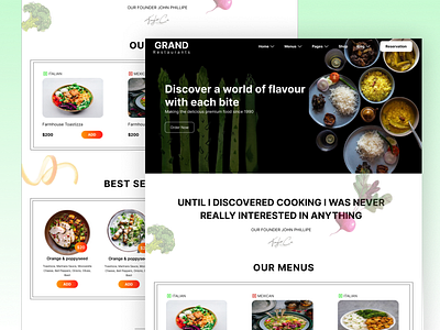 Restaurant Landing Page Template design landing page restaurant web