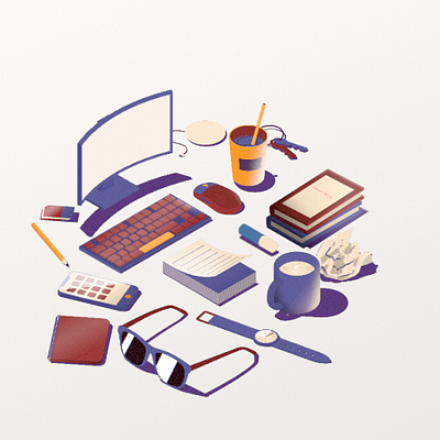 Declutter 3d after effects animation cinema 4d graphic design isometric motion graphics