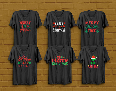Christmas T Shirt Designs Bundle black t shirt christmas christmas t shirt designs bundle design graphic design t shirt t shirt design