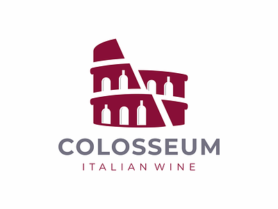 Colosseum colosseum italian logo wine