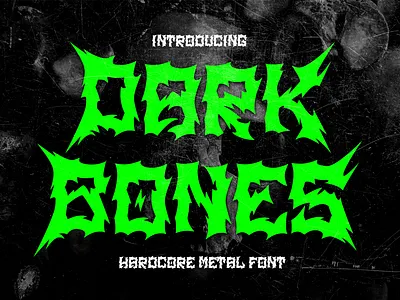 DARK BONES display font
