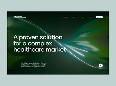 CCC — HERO Animation 3d animation clean corporate design dna financial green helix interaction medical minimal modern motion graphics pageload website