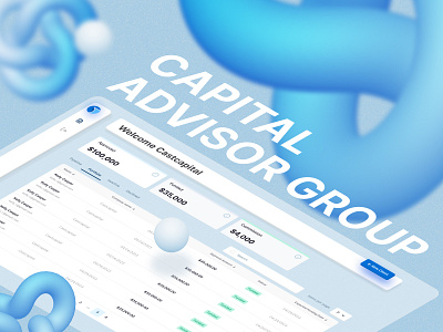 Capital Advisor Group | Dashboard | Interface | SaaS dashboard design digitalagency finance interface research saas ui ux web webdesign