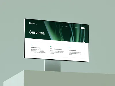CCC — Services Page clean corporate design desktop finance healthcare inner page minimal services ui ux web web design