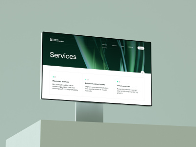 CCC — Services Page clean corporate design desktop finance healthcare inner page minimal services ui ux web web design