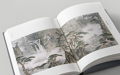 三李画集 - Painting Collection Book art book book design brush catalog chinese design exhibition forest graphic design illustration ink landscape layout mountain painting publication traditional watercolor