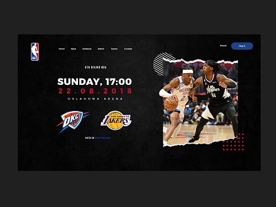 Nba Concept design graphic design ui user experience user interface ux web design