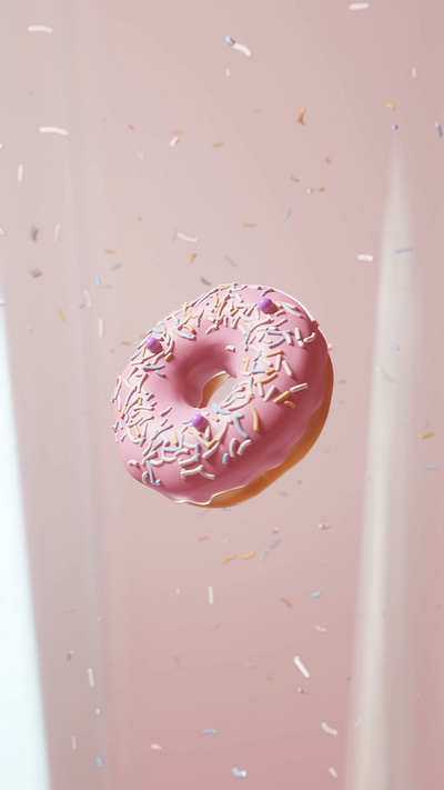 Delicious Donut in 3D 3d animation blender donut
