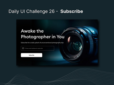 Daily UI Challenge 26 - Subscribe dailyui dailyuichallenge design subscribe ui uidesign ux ux design