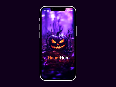 HauntHub - Halloween Mobile App app design ideas creative design halloween interaction design mobile mobile app design mobile app ui ui ui ux design user interface