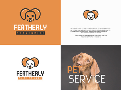 Featherly Pet service logo branding brand brand identity branding brandingdesign businesslogo dog graphic design logo logodesign logodesigner logoinspirations logomaker logos logotipo logotype love and care pet petlover vector webdesign