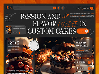 Dreamy slice bakery website🍰 app bakery branding cake design digital agency figma hallowin illustration sweet trendy ui ui design ux ux design webdesign website