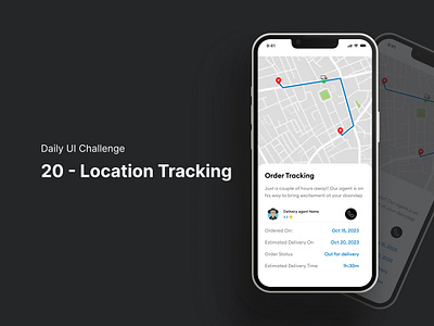 Daily UI Challenge 20 - Location Tracking dailyui dailyuichallenge locationtracking ui uidesign ux ux design