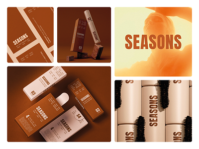 Packaging & logo design for Seasons, a London-based mascara bran brand design branding design graphic design identity identity design logo logo design