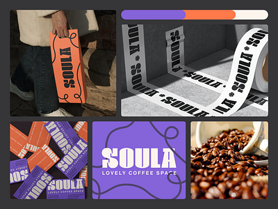 Branding for Soula, a coffee & wine spot in Barcelona. brand design branding design graphic design identity identity design logo logo design