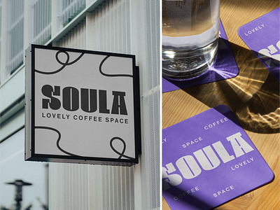 Branding for Soula, a coffee & wine spot in Barcelona. brand design branding graphic design identity identity design logo logo design