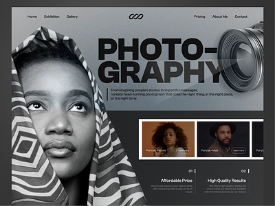 Photography Portfolio Website app design fintech app graphic design illustration uidesign