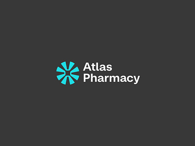 Atlas Pharmacy logo & Brand identity branding design graphic design identity illustrator logo pharmacy vector