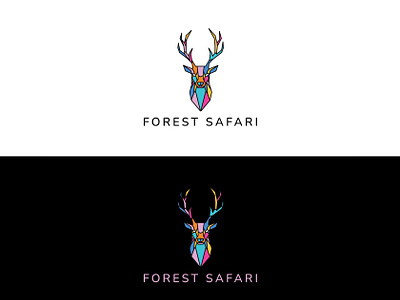 Forest Safari logo design brand and identity branding design grahic design graphic design graphics illustration logo logodesign safarilogo techuptodate ui vector