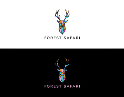 Forest Safari logo design brand and identity branding design grahic design graphic design graphics illustration logo logodesign safarilogo techuptodate ui vector