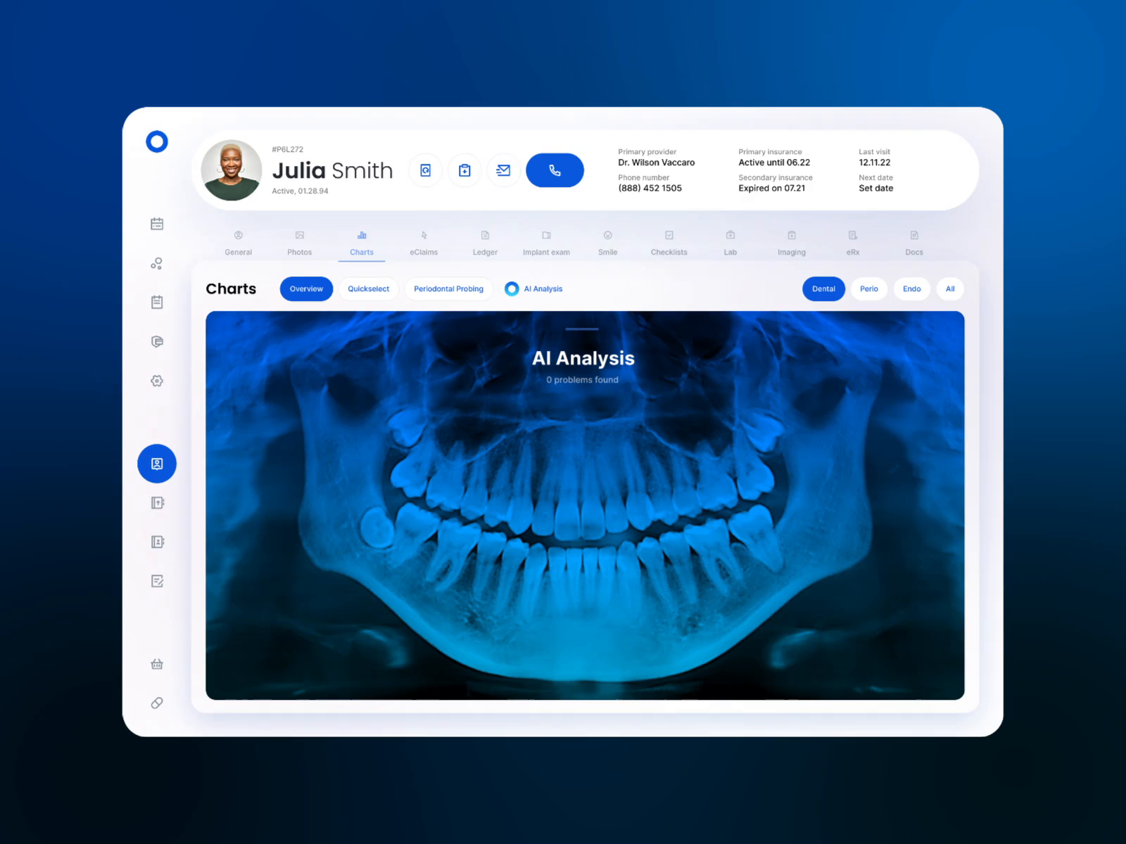 Medical: Patient Profile Dental X-ray UI by George Railean on Dribbble