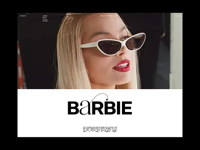 TypoMonday Week N° 43 - 02 barbie design editorial interaction interface layout magazine minimalistic typo typography typomonday webdesign