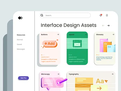 Interface design assets button card card illustration cursor design design assets design components design system digital illustration graphic design illustration layout mechanics of design spacing ui ui components vector website