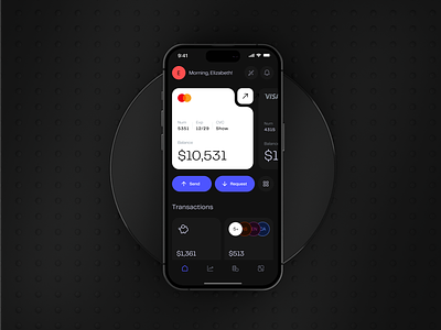 FinanceUp — UI exploration app dark finance mobile ui uidesign ux uxui