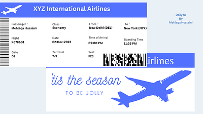 Boarding Pass..!! #DailyUI #024