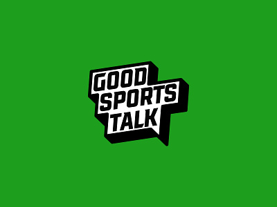Good Sports Talk badges baseball basketball branding chat football identity illustration logo packaging print soccer sports talk typography