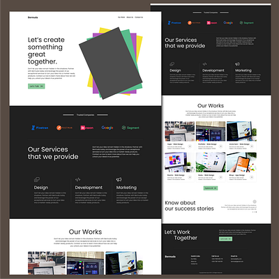 Landing Page case studies company design landing page startup ui design web design