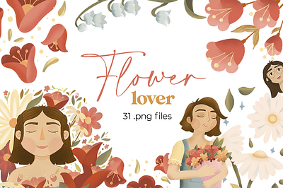 Flower lover botanical digital art flower flowers illustration lover procreate