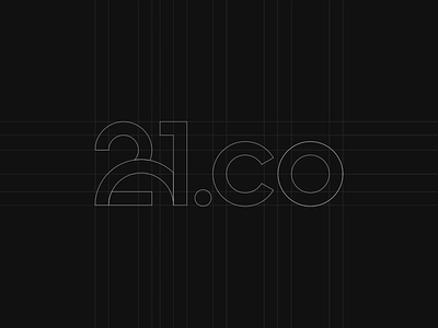 21.co logo construction (animated) 21.co 21shares after effects bran design brand identity branding branding design crypto cryptocurrency golden ratio logo logo animation logo construction logo design logo grid logodesign logotype rose gold visual identity