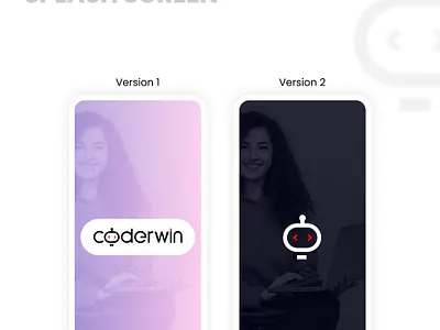 Splash Screen Versions For an App graphic design logo ui uiux web