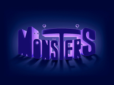 Monsters. Character design. bitmap bubbles cartoon character design craft creative creature design cute character digital art evolution design funny illustration label lettering letters logo monsters neon photoshop stylization