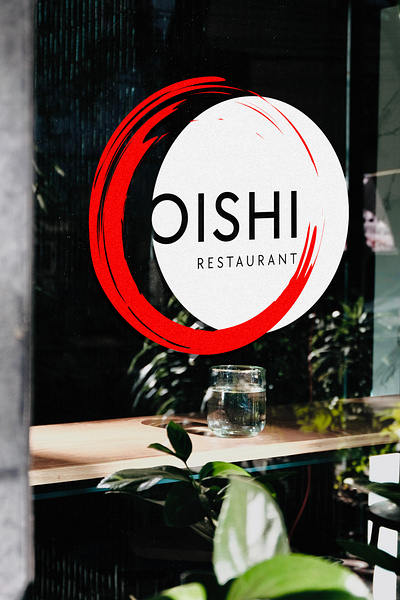 Oishi - Restaurant brand identity branding design food graphic design illustrator logo restaurant