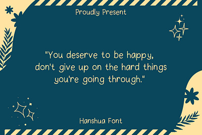 Hanshua Font cute font foryou handwriting handwritten regular simple typography