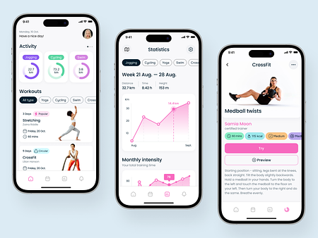 Browse thousands of Fitness App images for design inspiration | Dribbble