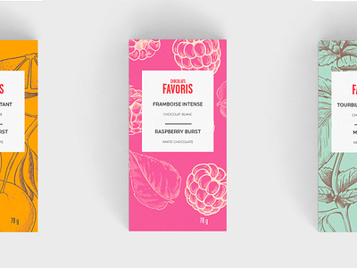 Chocolats Favoris - Packaging chocolate design food food packaging graphic design illustration packaging packaging design