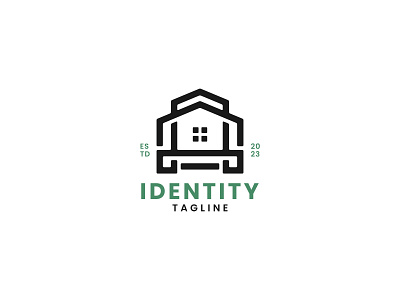 Modern House Logo apartment branding building business company construction corporate decoration design home house internet living modern real estate vector