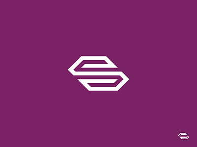 Shroud Tech Logo Mark - Unused Concept geometric logo logo mark purple s white