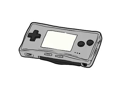 Game Boy Micro - 2005 art console drawing game game boy game boy micro gameboy gameboy micro gaming il illustration konsol nintendo retro retro gaming retrogaminh