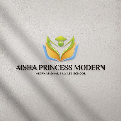 Aisha Princess Modern Education Logo 3d animation branding graphic design logo motion graphics ui
