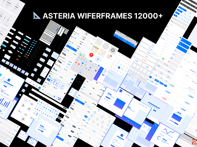 📐 ASTERIA WIFERFRAMES 12000+ by econev app branding design econev figma graphic design ui web wiferframes