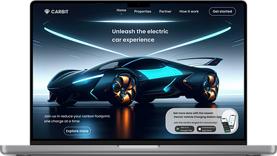 Electric Vehicle Charger Landing page - Redesign design graphic design illustration landingpage ui uidesign websitedesign