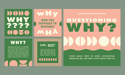 WHY? - INSTAGRAM CAROUSEL carousel graphic design instagram pastel vector